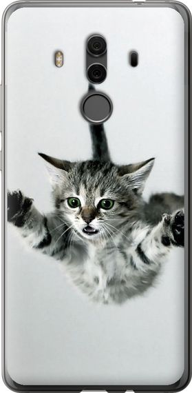 Чехол на Huawei Mate 10 Pro Летящий котёнок "2322u-1138-17620"