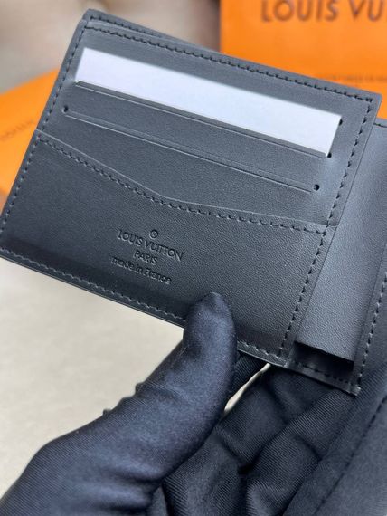 Гаманець чорний Louis Vuitton Multiple Damier Infini k416 | Зображення 4