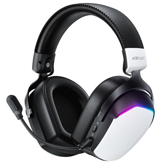 Накладні бездротові навушники Acefast H11 Gaming (Bluetooth+3.5mm+2.4G) White