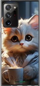 Чохол на Samsung Galaxy Note 20 Ultra Білий кіт "5646u-2051-2448"