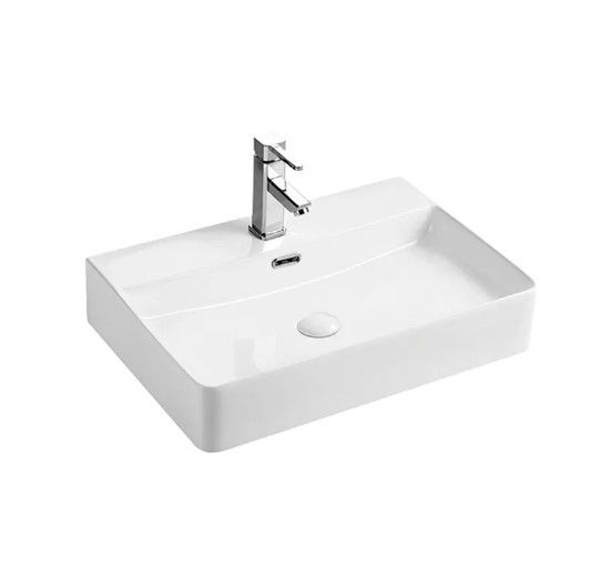 Раковина накладна Mixxus Premium Quadro-0202 з переливом (MP6479)