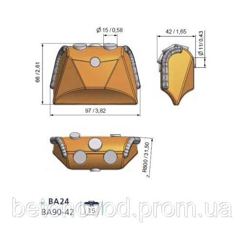 Приварний різець BA24 BA90-42 | Зображення 7