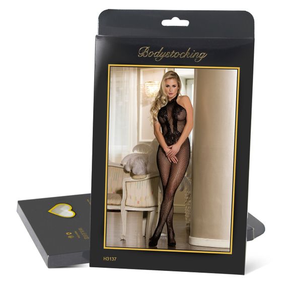 Комбінезон Star Night мереживний, у сіточку, червоний, XS-M sexstyle | Зображення 7