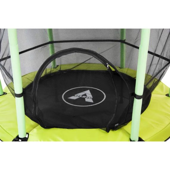 Батут дитячий Atleto 140 см із захисною сіткою для дому та дачі зелений 21000402 | Зображення 1