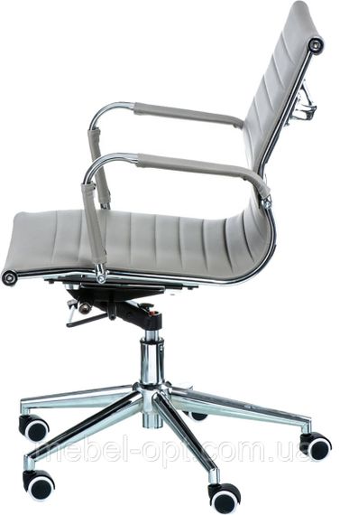 Офісне крісло Solano 5 artleather grey Tilt, репліка дизайнерського крісла Eames Style | Зображення 1