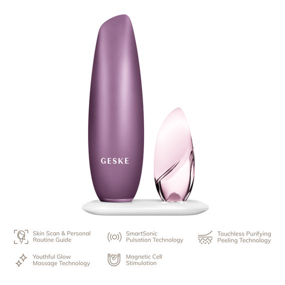 Безконтактна магнітна пілінг-маска GESKE Touchless Magnetic Peeling Mask 5в1 pink | Зображення 1