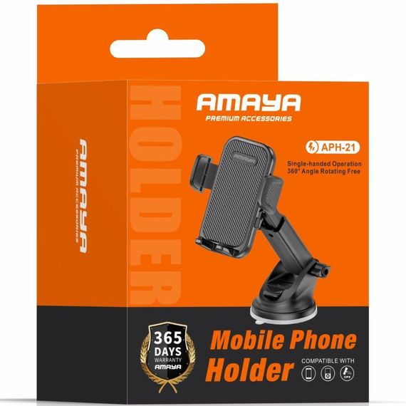 Автотримач Amaya APH-21 (center console) Black | Зображення 1