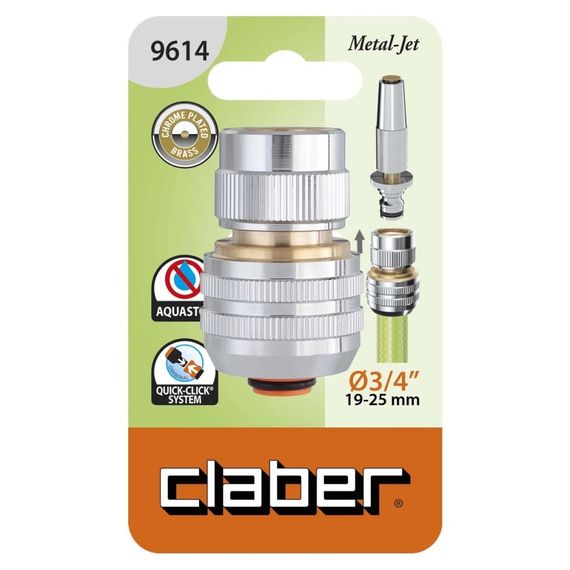 Адаптер для конектора для поливального шлангу 3/4" Claber Metal-Jet 9613 | Зображення 1
