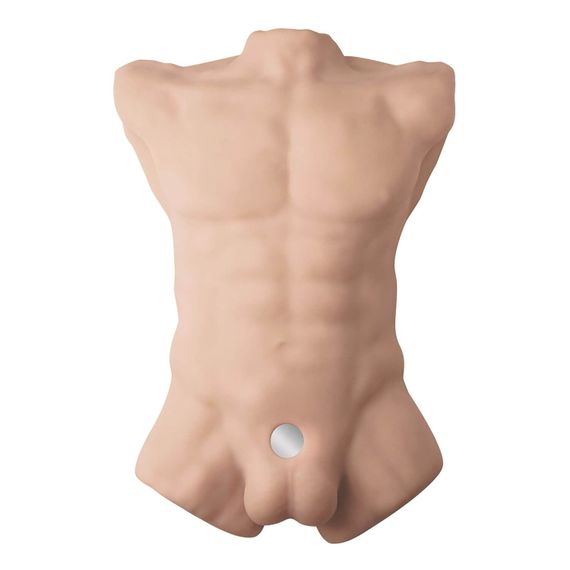 Торс з фалоімітатором на присосці SilexD Apollo L Male Torso, суперреалістичний, термореактивний | Зображення 1
