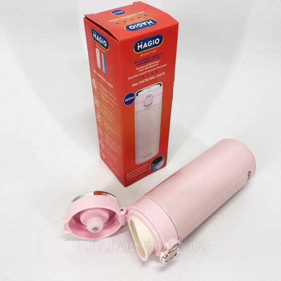 Термос з інтелектуальним дисплеєм температури MG-1047P 400 мл, Термос для питної води туристичний UQ-69 | Зображення 6