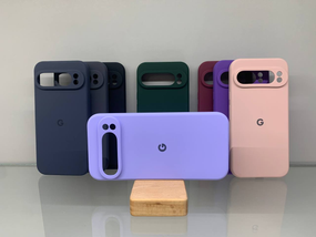 Google Pixel 9 Pro XL Протиударний чохол з логотипом софт тач голубий