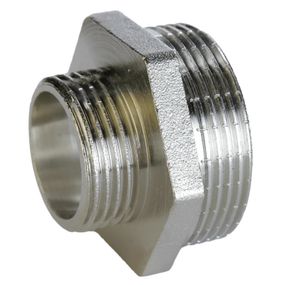 Ніпель нікельований редукційний 1-1/4" З х 3/4" З А0593А(нк)