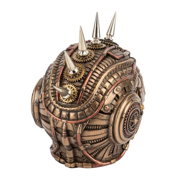 Шкатулка-статуэтка Steampunk Skull 14,5х13 см | Зображення 3