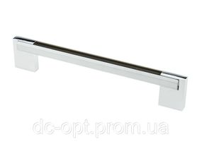 Ручка D-450/128 G2/Wood WD Хром / Венге Темний ДС ОптимаЛайн