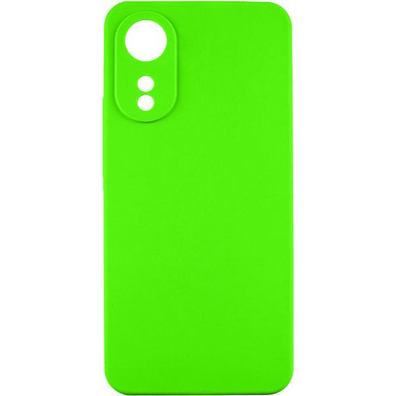 Чохол TPU GETMAN Liquid Silk Full Camera для Oppo A78 4G Салатовий / Neon Green