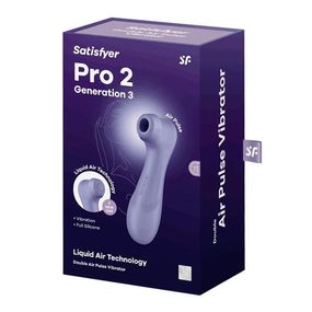 Кліторальний стимулятор - Satisfyer Pro 2 Generation 3 With Liquid Air Lilac Sex Aura