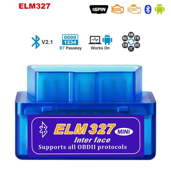 Супер Міні Alm327 Bluetooth OBD2 V 2.1 на одній платі | Зображення 1