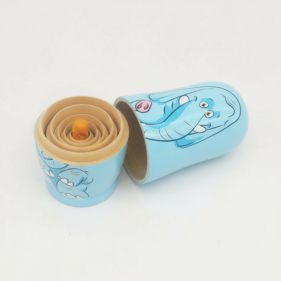 Розвиваюча дерев'яна іграшка-сортер «Тварини» — Набір 6 в 1 (Зоопарк у кишені) | Зображення 1