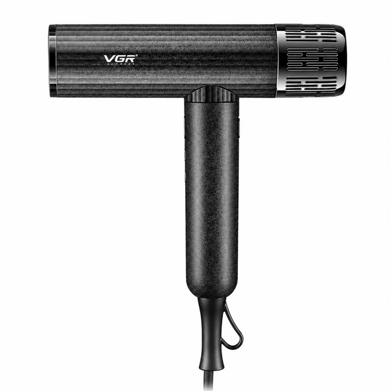 Фен для волос VGR V-640HD профессиональный 110000 RPM, BLDC мотор,ионизация,3 скорости,4 температуры, низкий уровень шума, Черный | Зображення 1