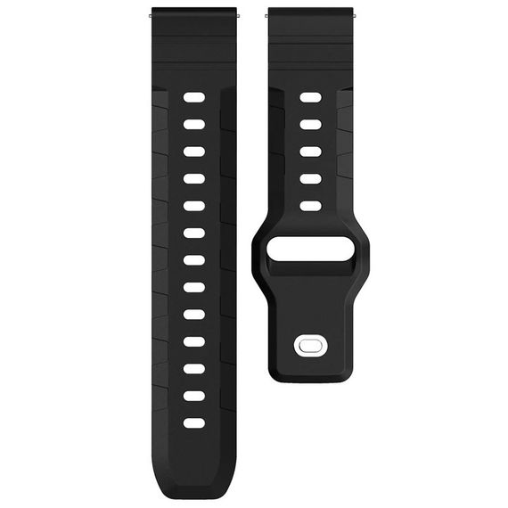 Силиконовый ремешок Defense для Smart Watch 22mm Black | Зображення 3