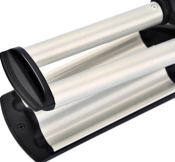 Потрійна плойка хвиля для волосся 3 хвилі Kemei 2022 щипці потрійні для великих локонів кераміка | Зображення 2