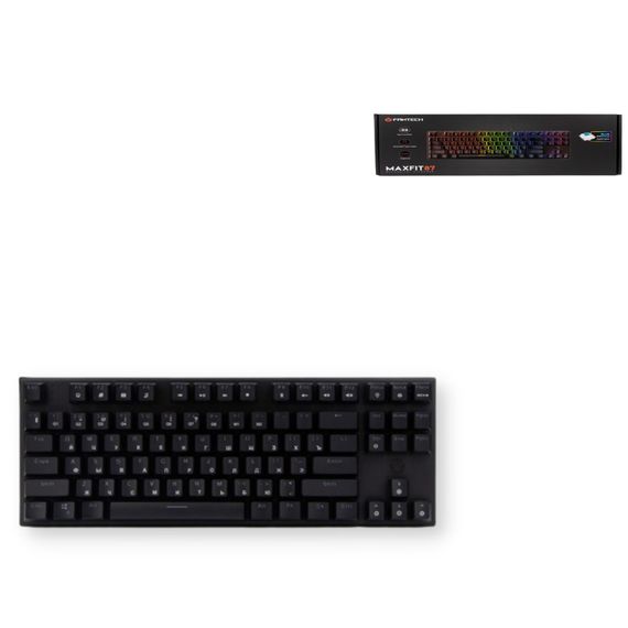 Клавіатура Fantech MAXFIT 87 MK856 Blue Switch LED індикатори чорний (ЦУ-00035126_1498)