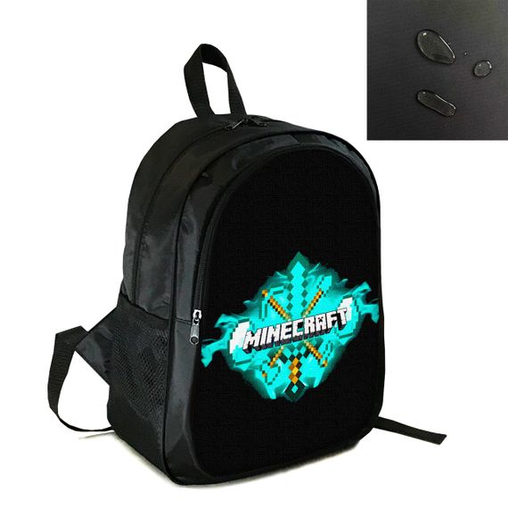 Рюкзак міський/шкільний 38×28см з принтом Minecraft Меч дитячий, підлітковий, спортивний (4173)