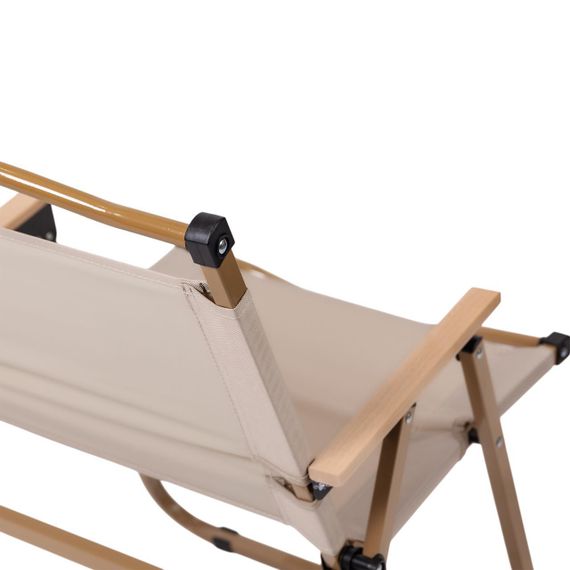 Кресло раскладное туристическое 46х54х75 см кресло складное для пикника на природу Бежевый | Зображення 4