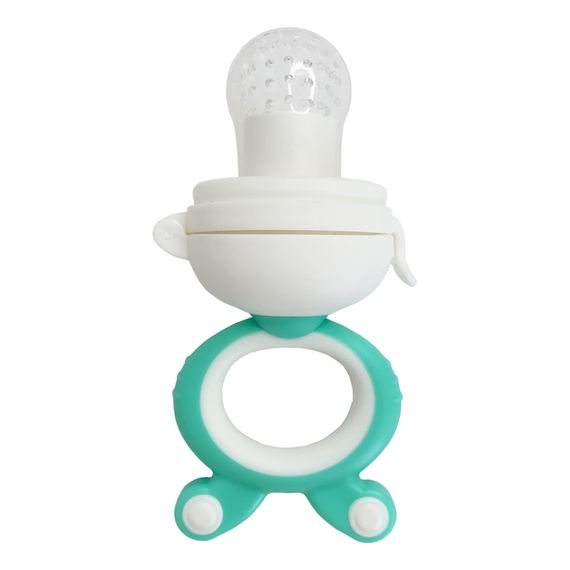 Ниблер для малышей "Зайка с поршнем" MGZ-0004(Mint) с крышкой | Зображення 2