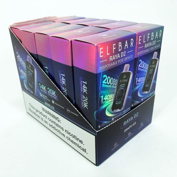 ELF BAR RAYA D2 20000 смак Виноград (Grape Ice) | Зображення 2
