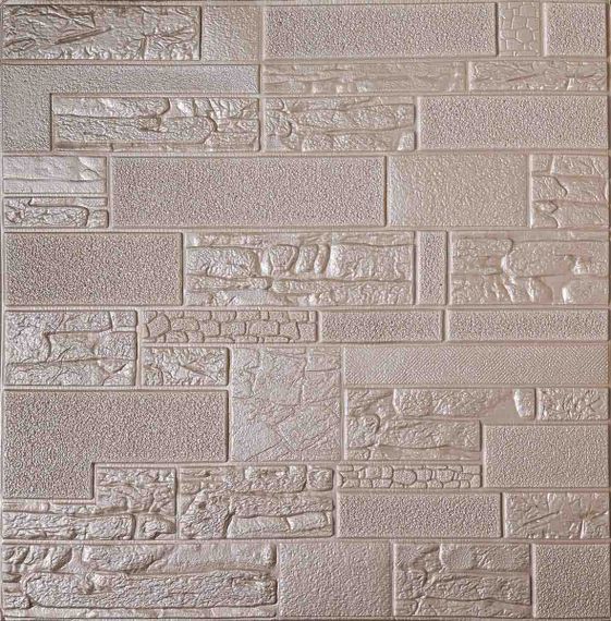 Самоклеюча декоративна 3D панель Єгипет рожеве золото Loft Expert 700x700x5 мм