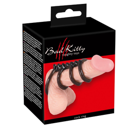Насадка из четырех колец Bad Kitty Cock4 rings sexstyle
