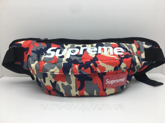 Поясная сумка Supreme Красный камуфляж сумка на пояс | Зображення 2