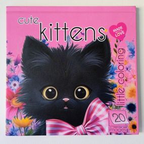 Розмальовка антистрес   Kittens 140Х140 см, 24 аркуші, тверда обкладинка