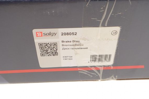 Диск гальмівний передній Ford Connect 02- 278x24  208052 | Зображення 2