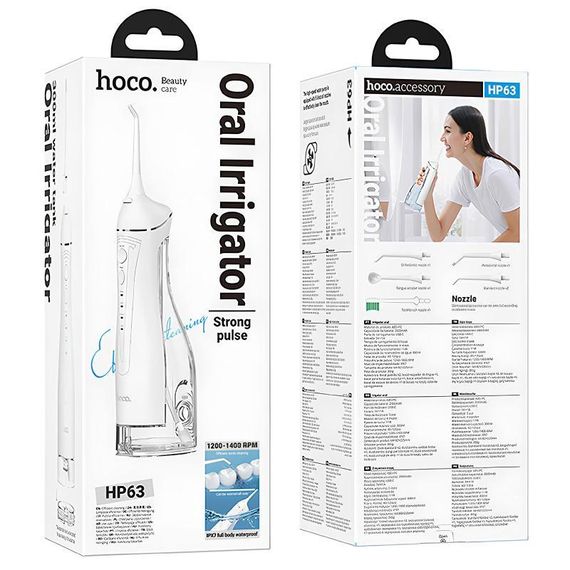 Іригатор для порожнини рота Hoco HP63 Electric Oral with large-capacity White | Зображення 5