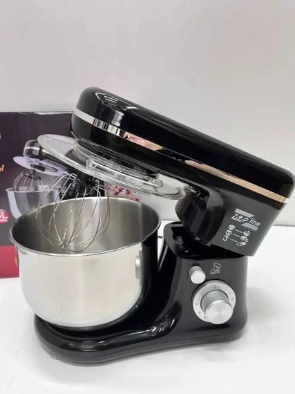 Тістоміс Zepline ZP-9832 міксер з чашею 5л з нержавіючої сталі 3500 Вт чорний | Зображення 1