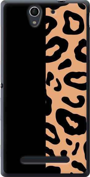 Чехол на Sony Xperia C3 D2502 Пятна леопарда "4269u-171-17620"