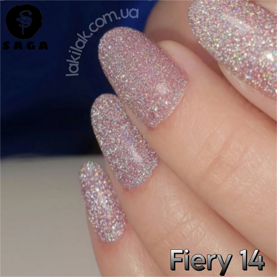 Світловідбиваючий гель-лак SAGA 14 Fiery 9мл | Зображення 1