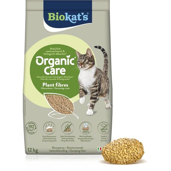 Наповнювач рослинний Biokats для котячого туалету Organic Care 30л/12кг | Зображення 1