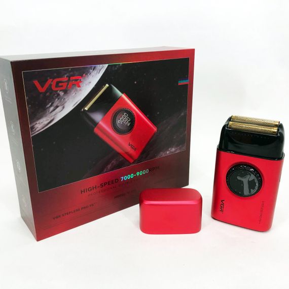 Электробритва VGR V-377 RED шейвер, Электрическая аккумуляторная бритва для бритья, шейвер мужской | Зображення 7
