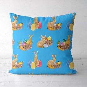 Подушка декоративная Soft Кролики с писанками 45x45 см (45PST_23M023)