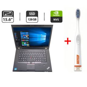 Ноутбук Б-клаc Lenovo ThinkPad T530 / 15.6" (1600x900) TN / Intel Core i5-3230M (2 (4) ядра по 2.6 - 3.2 GHz) / 8 GB DDR3 / 128 GB SSD / NVS 5200M, 1 GB/ WebCam б/в + Подарунок інтерактивна зубна щітка Colgate