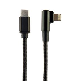 Кабель кутовий Cablexpert CC-USB2-CMLML-0.2M, USB 2.0 USB-C тато/Lightning, 0.2 м.