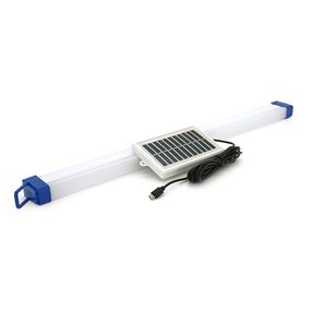 Лампа діона BK-500T, 3 режими, 520x40мм, живлення від USB кабель + панелька Solar 100х60мм, вбудований акумулятор, Box