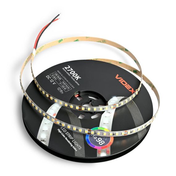 Світлодіодна стрічка VIDEX DC12V 120W 10M 2700K Ra98 IP20 (VL-LST28144-12122-B10) | Зображення 1