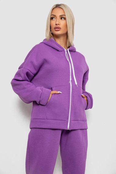 Спортивный костюм женский на флисе, цвет сиреневый, 238R5715-5 | Зображення 1