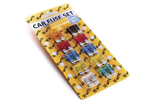 Предохранители (плоские евро) (10шт + щипцы) WTE