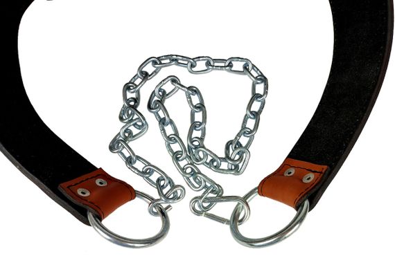 Пояс для обтяжень EasyFit (шкіра) до 250 кг коричневий (EF-DBC-250-BR) | Зображення 1