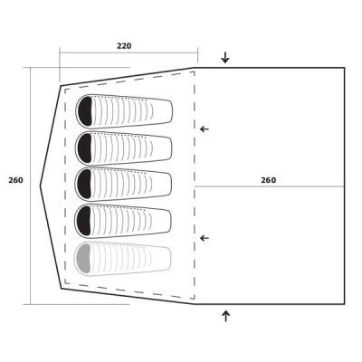 Палатка Trimm Arizona II dark lagoon/dark grey (001.009.0054) | Зображення 7